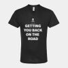 Unisex Poly-Rich V-Neck T-Shirt Thumbnail